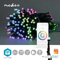 Nedis WIFILX01C168 Wifi fényfüzér - rgb - 20 m - 168 led - smartlife kép