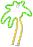 Neolia RTV100275 Pálma alakú neon led tábla (rtv100275) kép