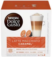 Nescafé 14.00234 Kávékapszula  dolce gusto espresso latte machiato caramel 2x8db kép