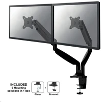 Newstar NM-D750DBLACK Duál asztali monitortartó 10-32