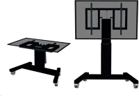Newstar PLASMA-M2500TBLACK Kerekes dönthető tv tartó állvány 42-100