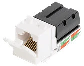 Nikomax NMC-KJUD2-WT Keystone betét utp, cat5e, porvédős, 110/krone szerszámmal szerelhető kép