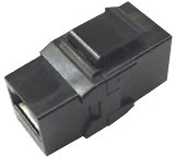 Nikomax NMC-KJUE55C-ST-BK Toldó, coupler rj45-rj45, cat6, fekete kép