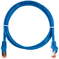 Nikomax NMC-PC4SA55B-ES-002-C-BL Patch kábel s/ftp cat6a lsoh, essential series,  0,2m, kék kép