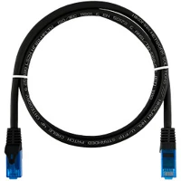 Nikomax NMC-PC4UE55B-ES-002-C-BK Patch kábel utp, cat6, lszh, essential series,  0,2m, fekete kép