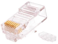 Nikomax NMC-RJ88RZ50UE3-100 Csatlakozó dugó utp, cat6, 8p8c, rj45, 50µ 100db-os csomag kép