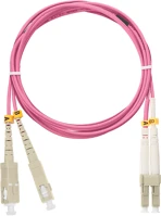 Nikomax NMF-PC2M4C2-SCU-LCU-002 Optikai patch kábel sc-lc, mm 50/125, duplex, 2m ,magenta kép
