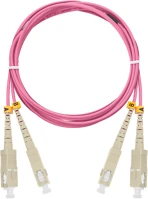 Nikomax NMF-PC2M4C2-SCU-LCU-010 Om4 száloptikás kábel 10m magenta kép