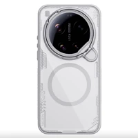 Nillkin BA6902048310391 kameravédős áttetsző / világosszürke kitámasztós hátlap tok kép