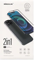 Nillkin GP-103605 Képernyővédő üveg 2in1 (3d, 0.33mm, 9h + kameravédő fólia) fekete kép