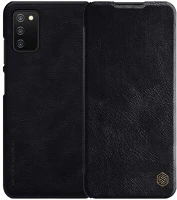 Nillkin GP-111394 Samsung a03s  qin tok álló, bőr hatású flip, kártyazseb, fekete kép