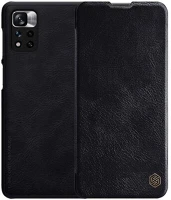 Nillkin GP-111677 Xiaomi redmi note 11 pro nillkin qin tok álló, bőr hatású (flip, oldalra nyíló, bankkártya tartó) fekete kép