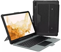 Nillkin GP-155013 Samsung tab s9 lte  bumper combo backlit billentyűzetes defender tok qwerty, ceruza tartó, fekete kép