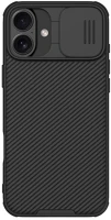 Nillkin GP-162030 Iphone 16 5g  camshield pro szilikon telefonvédő ütésállóság, csíkos, fekete kép