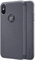 Nillkin GP-73029 Iphone xs 5.8  sparkle műanyag telefonvédő flip, logó kivágás, fekete kép