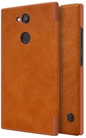 Nillkin GP-75990 Sony xperia l2  qin tok álló, bőr hatású flip, kártyazseb, barna kép