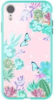 Nillkin GP-79972 Iphone xr 6.1  floral szilikon telefonvédő ütésállóság, virág, színes kép