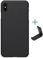 Nillkin GP-80001 SUPER FROSTED műanyag telefonvédő gumírozott, érdes felület + asztali kép