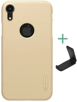 Nillkin GP-80868 SUPER FROSTED műanyag telefonvédő gumírozott, logó kivágás + asztali kép