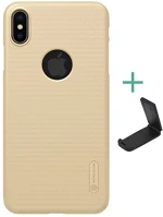 Nillkin GP-80874 SUPER FROSTED műanyag telefonvédő gumírozott, logó kivágás + asztali kép