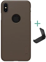 Nillkin GP-80875 SUPER FROSTED műanyag telefonvédő gumírozott, logó kivágás + asztali kép