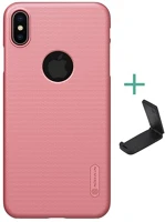 Nillkin GP-80879 SUPER FROSTED műanyag telefonvédő gumírozott, logó kivágás + asztali kép