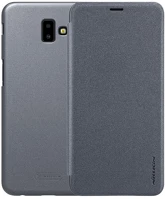Nillkin GP-84466 Samsung j6 plus  sparkle műanyag telefonvédő flip, oldalra nyíló, fekete kép