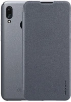 Nillkin GP-87016 Huawei y7 2019  sparkle műanyag telefonvédő flip, oldalra nyíló, fekete kép