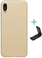 Nillkin GP-87074 super frosted műanyag telefonvédő gumírozott, érdes felület + asztali kép