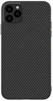 Nillkin GP-90319 SYNTHETIC FIBER műanyag telefonvédő környezetbarát, karbon minta, FEKETE kép