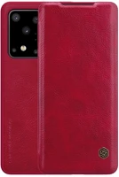 Nillkin GP-93451 Samsung s20 ultra 5g  qin tok álló, bőr hatású flip, kártyazseb, piros kép