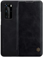 Nillkin GP-94373 Huawei p40 pro 5g  qin tok álló, bőr hatású flip, kártyazseb, fekete kép