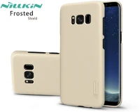 Nillkin NL138537 Samsung g955f galaxy s8 plus hátlap képernyővédő fóliával -  frosted shield - arany kép