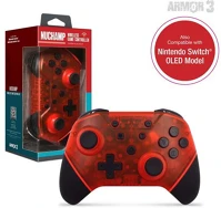 Nintendo M07467-RR Armor3 nuchamp  switch kiegészítő vezeték nélküli kontroller, vörös kép