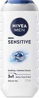Nivea 25.01279 Tusfürdő  men sensitive 250 ml kép