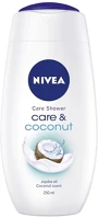 Nivea 25.01286 Tusfürdő  care & coconut cream 250 ml kép
