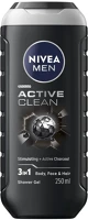 Nivea C35751 Tusfürdő  men active clean 250 ml kép