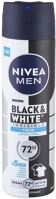 Nivea C40884 Izzadásgátló deo  men b&w invisible fresh 150 ml kép