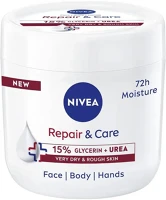 Nivea C66875 Testápoló repair&care urea tégelyes 400 ml kép