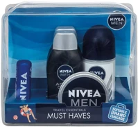 Nivea DA503XSZHT5025970013664 férfi utazási csomag (repülőre - 30ml krém, stift 50ml, tusfürdő kép