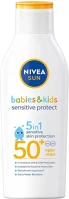 Nivea FF50+ BABIES&KIDS Sun ff50+ babies&kids sensitive protect&care gyermek naptej 200 ml kép