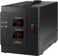 Njoy PWAV-30002AK-AZ01B szabályzó 3000VA - Akin 3000 AVR (1x Shucko, 1x IEC C19, LCD kijelző kép