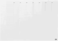 Nobo 1915614 Home akril heti tervezőtábla, a4, átlátszó (1915614) kép