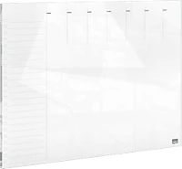 Nobo 1915602 Home heti tervező üvegtábla, 430x560mm, fehér (1915602) kép