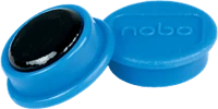 Nobo 1901443 Fehértábla mágnes 8db, 20mm átmérő, kék (1901443) kép