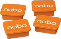 Nobo 1905327 Mágnes fehértáblához, 4db, narancs (1905327) kép
