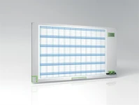 Nobo 1902234 Éves tervezőtábla, zománcozott, 60x110 cm,  