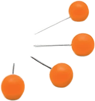 Nobo 1905329 Táblatű parafatáblához, narancs, 100db (1905329) kép