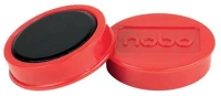 Nobo COR_VN1452 Korong mágnes, fehértáblához, 38 mm, 4 db, piros kép