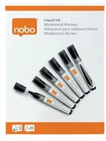 Nobo VN5377 Táblamarker folyékonytintás1-3 mm 6db fekete kép